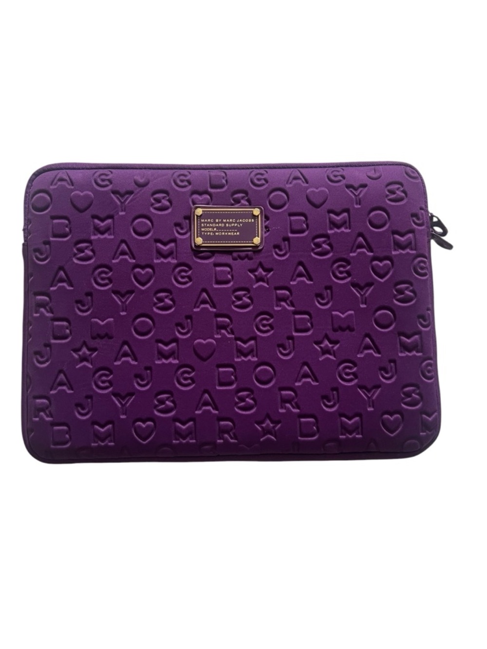 Marc by Marc Jacobs Dreamy Logo Emboss Laptop Tablet Sleeve Magic Violet Purple
